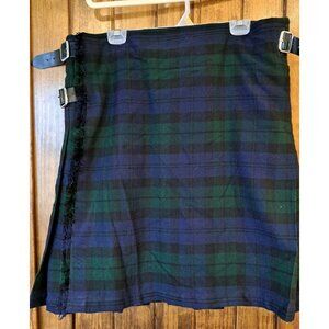 Scottish Design Tartans Mens Black Watch Tartan Plaid Kilt Size 40 Acrylic